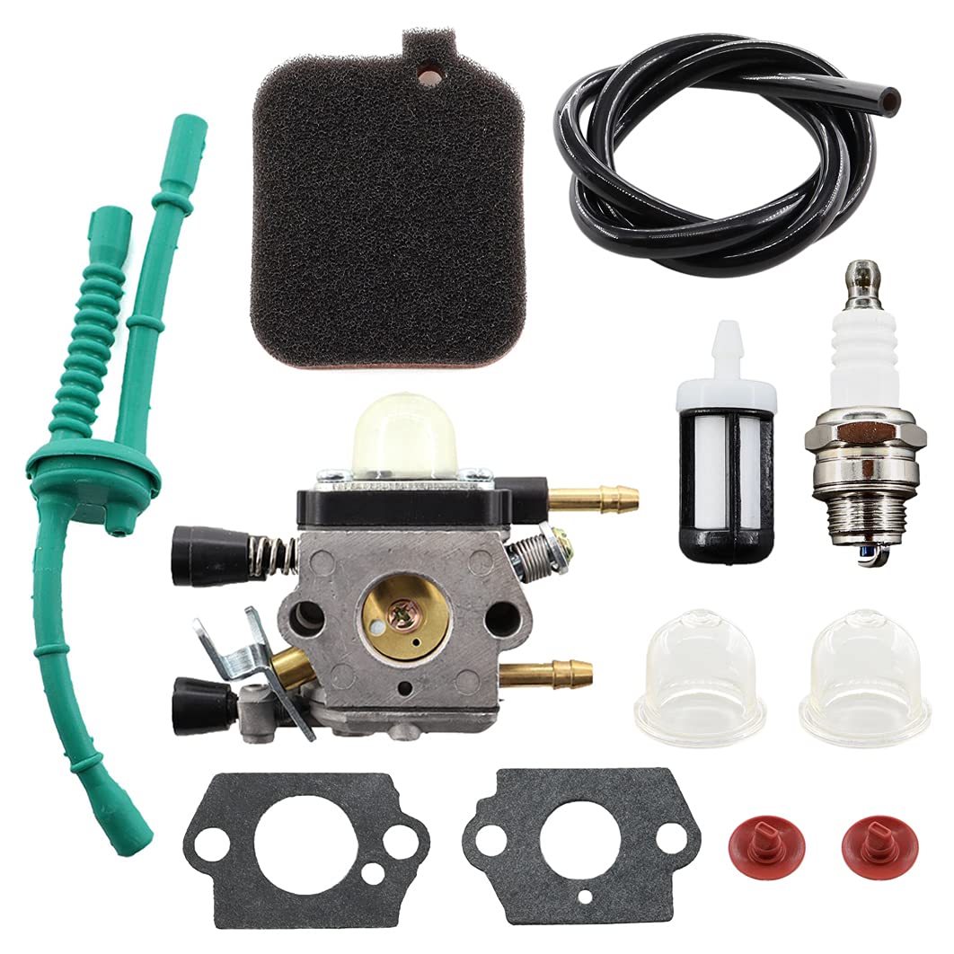 MCHNIC Carburateur avec filtre à air et tuyau d'essence pour Stihl BG45 BG46 BG55 BG65 BG85 BR45C SH55 SH85 BG 45 46 55 65 85 Souffleuse remplace le carburateur Zama C1Q-S68G 4229 1200 606