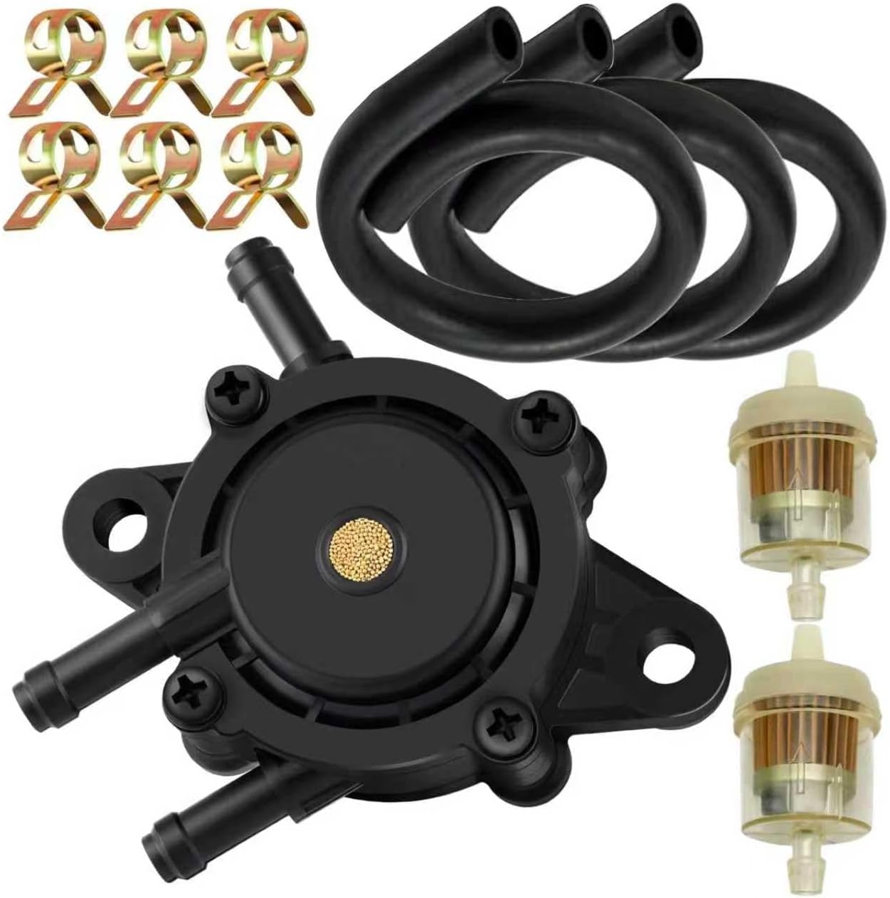 High Performance Fuel Pump 808656 808492 72873G01 | Compatible with 17-25HP Small Engines, 2439316S 2439304S 16700-Z0J-003 49040-7001 | Fits Lawn Mowers & Golf Carts