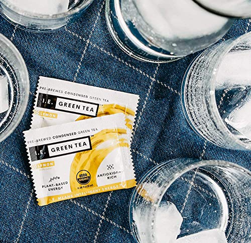 I.e. Green Tea Organic Peach Flavor Green Tea, Caffeinated — Pure, Instant, Liquid Tea Concentrate (4 Boxes Of 8 Packets) #TOP7