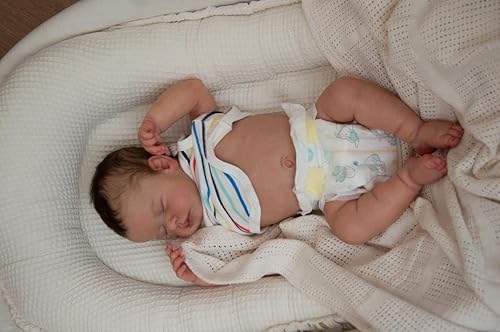 RXDOLL Muñecas de bebé recién nacidas realistas de 20 pulgadas de vinilo suave de cuerpo completo de silicona Reborn Baby Dolls Girl Sleeping Reborn