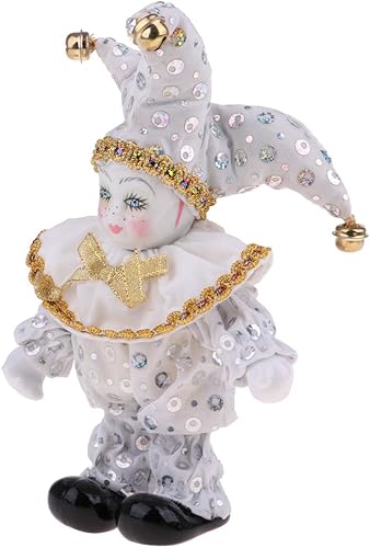 Miniatura 6 de 8 pulgadas preciosas muñecas de porcelana italianas modelo muñeca de pie decoración de escritorio coleccionables blanco