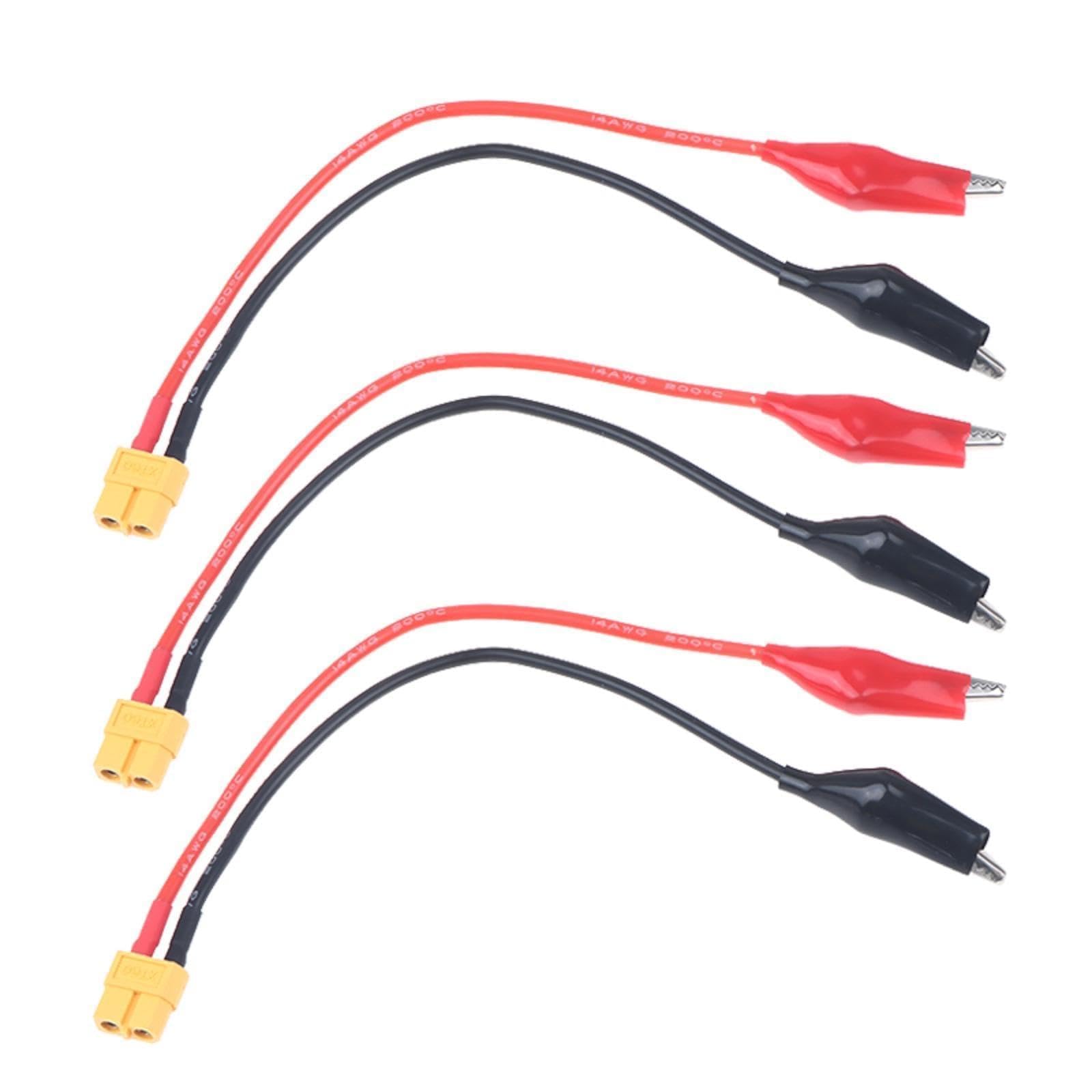 Herramienta de medición de llaves con conector XT60 y clips de cocodrilo para pruebas y conexión precisas, diseño fiable y duradero para proyectos eléctricos