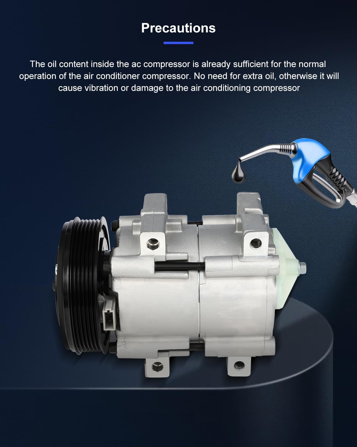 ECCPP AC Compressor Fast Cooling 1991-2001 fits for Ford Explorer 4.0L 1994-2001 for Mazda B3000 3.0L 1998-2001 for Mercury Mountaineer 4.0L Air Conditioning Compressor 6 Grooves FS10