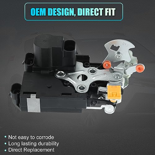 Image of X AUTOHAUX 931-319 Front Right Passenger Side Door Lock Latch Actuator W /Keyless Entry for Cadillac Escalade for Chevy Silverado for GMC Sierra 15053682