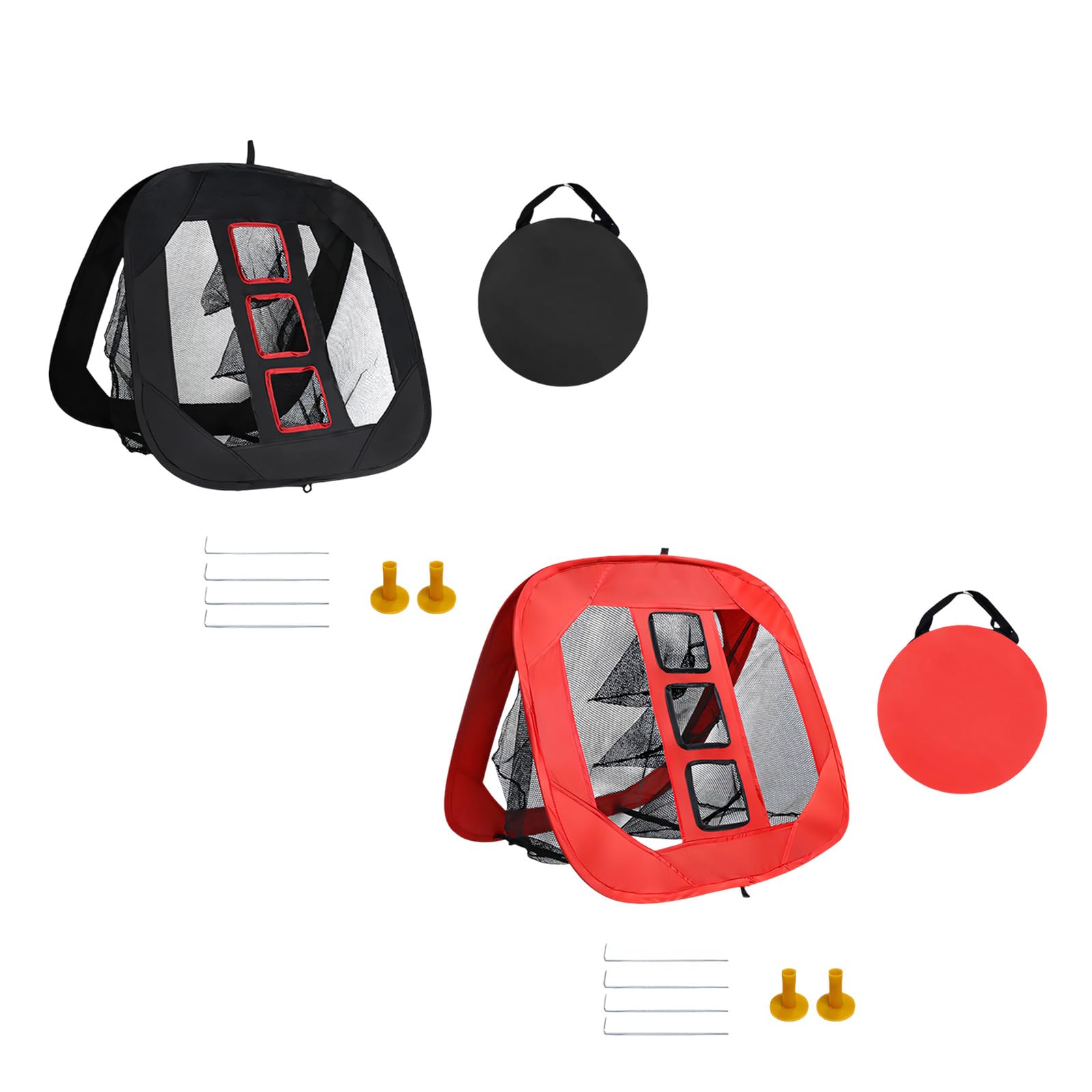 Red de entrenamiento de golf compacta para astillar y lanzar, incluye bolsa de transporte, red de golf de tela Oxford de instalación rápida