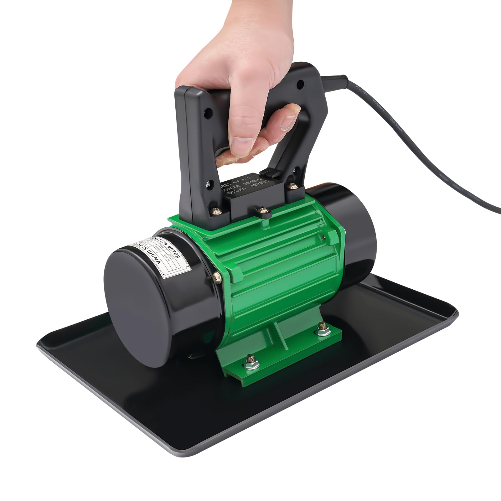 Vibratore elettrico per calcestruzzo, 220 V, 3500 giri/min, potenza vibrante 100 kg, per compattazione del calcestruzzo, costruzione stradale, costruzione di casa