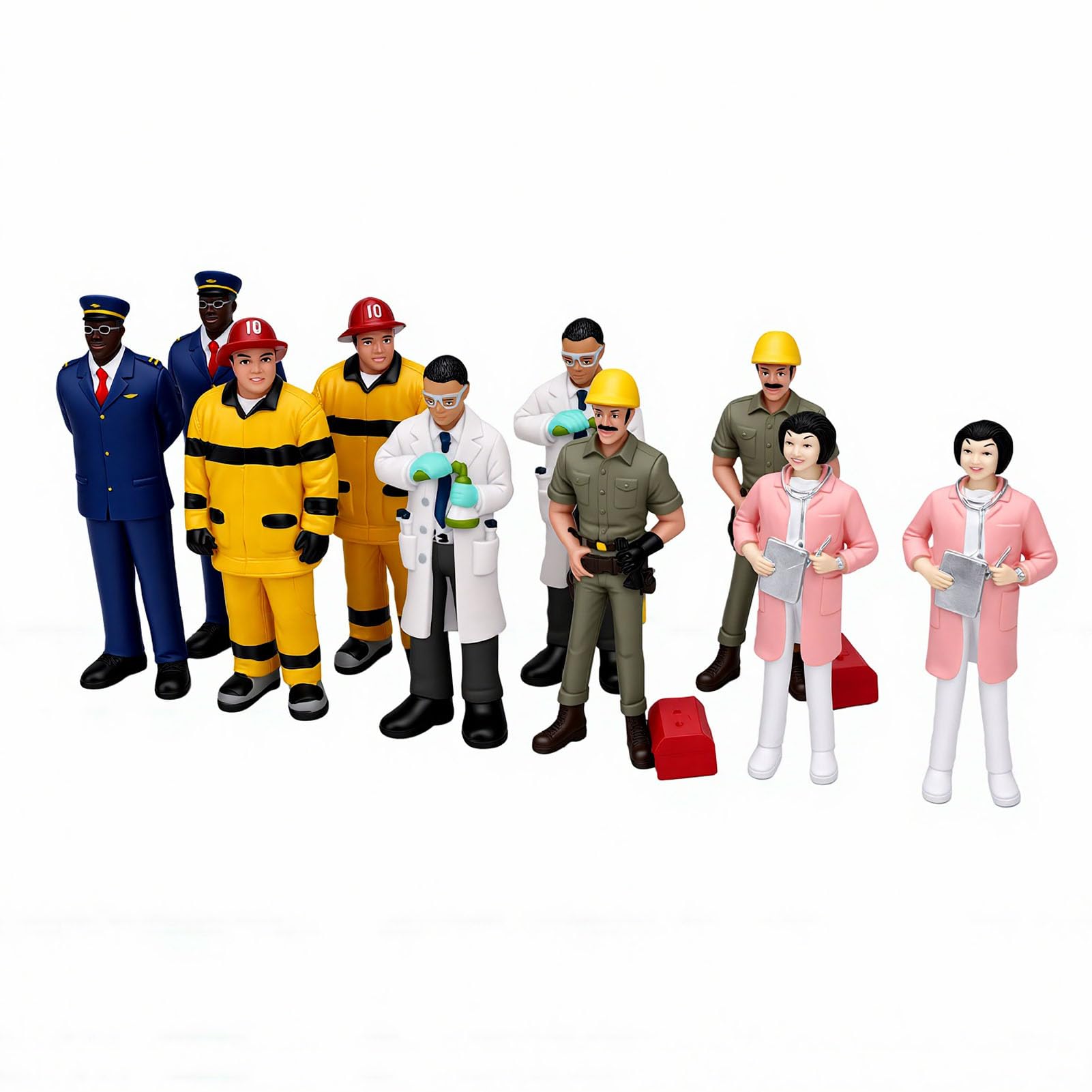 Matybobe Set de Figuras en Miniatura para Juego Imaginativo, Policía (5