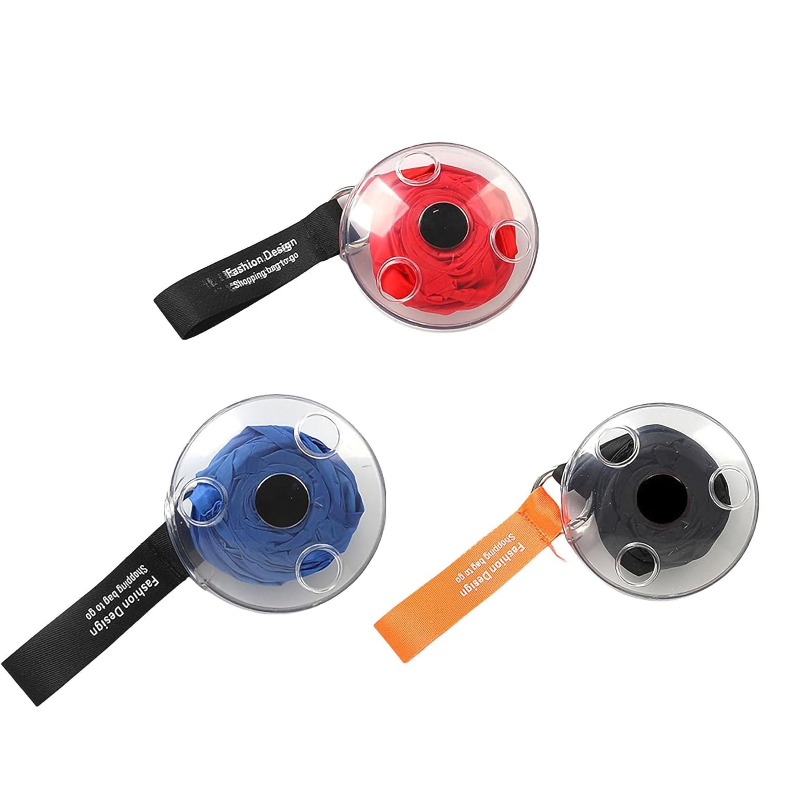 Rayyan Reusable Shopping Bag, Eco Roll Up Shopping Bag, Reusable Foldable Grocery Bags, Folding Stretch Shrink Tray Shopping Bag, Pocket Storage Bag Shoulder Bags for Supermarket(Pack of 3)