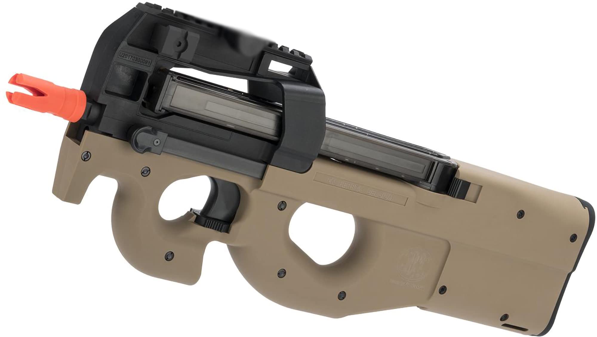 Evike Airsoft - Cybergun FN Licensed Gas Blowback P90 Airsoft PDW (Color: Tan)