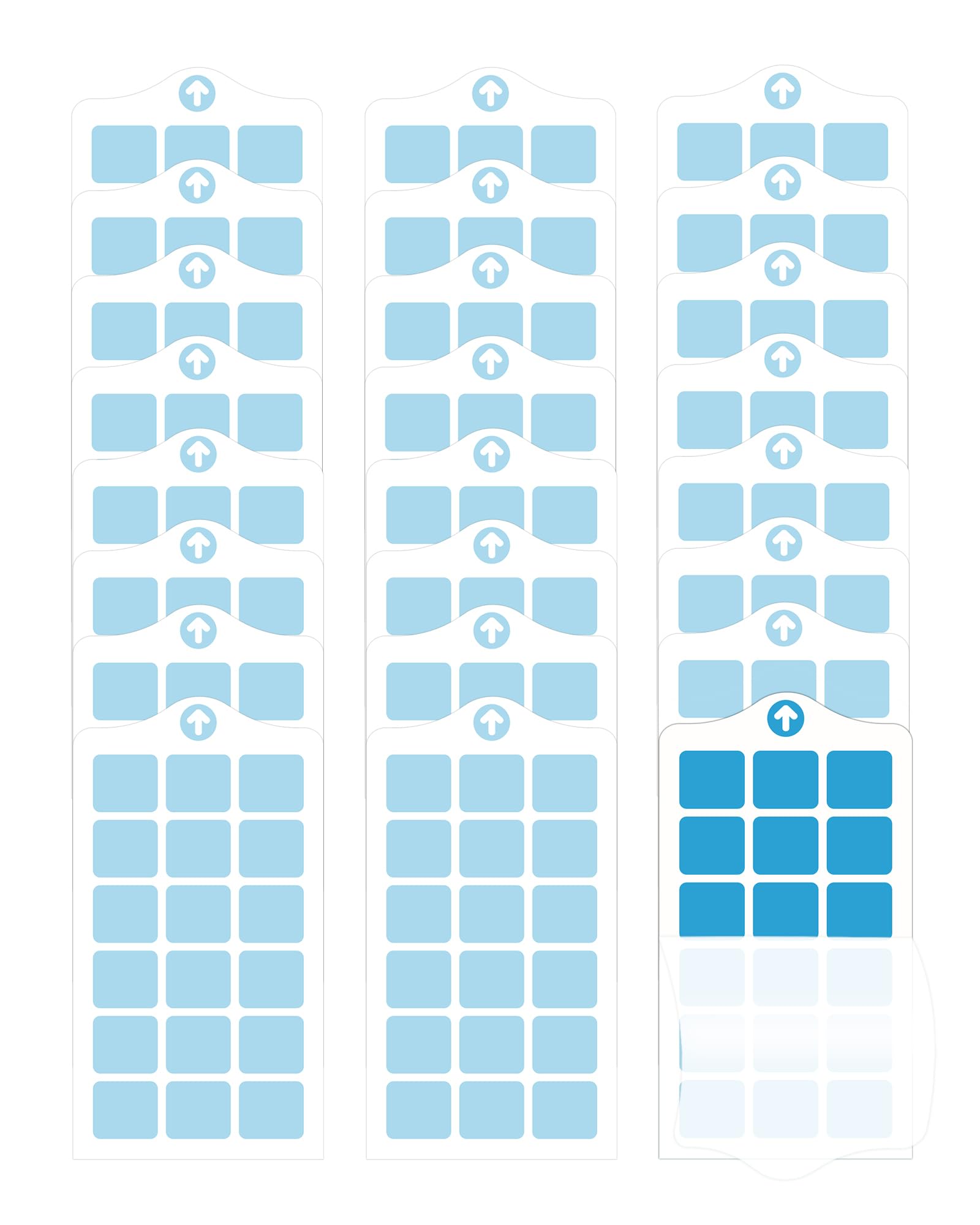 24 Pcs Flying Insect Trap Refill Compatible with VEYOFLY VF02 Fruit Fly Trap for Indoors, Replacement Sticky Glue Cards for Insect Bug Mosquito Gnat Fly Trap Indoor
