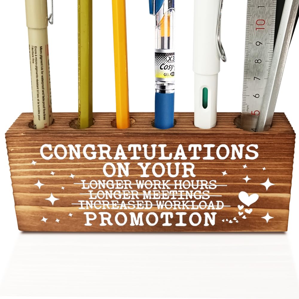 FOKCBOCM Promotion gift for Coworker Leader, Thank you Appreciation Birthday Gift for Mentor Leader Coach Boss, Going Away Gift Retirement Gift for Coworker Boss, Farmhouse Organizer Pen Holder-DBB13