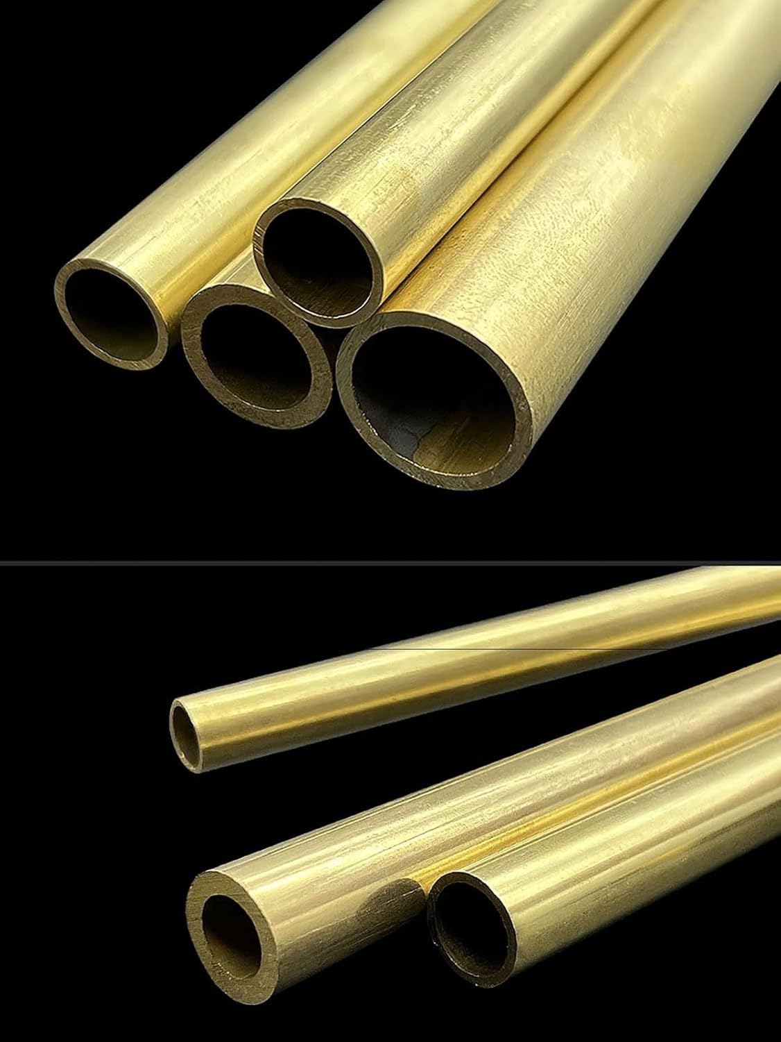 32 mm Messingrohr Rund – 500 mm Länge, Wandstärke 1/1,5/2 / 3 mm wählbar, hochfeste gerade Präzisionsrohr Leitungen für Heimwerker und Modellbau, 32 * 2mm, 32 * 2mm