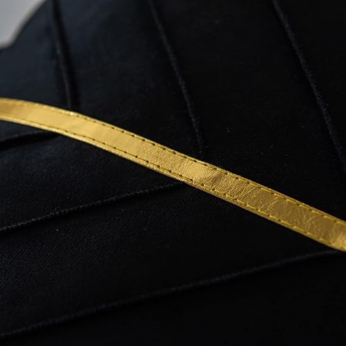 Miniatura 7 de WACOMECO Fundas de almohada de terciopelo, paquete de 2 fundas de cojín decorativas doradas suaves para sofá, sala de estar, decoración del hogar,