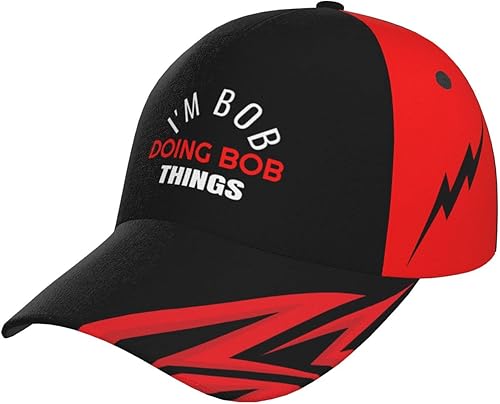 I'm Bob Doing Bob Things - Gorras de béisbol para hombre, diseño de mezclilla lavada, gorra ajustable
