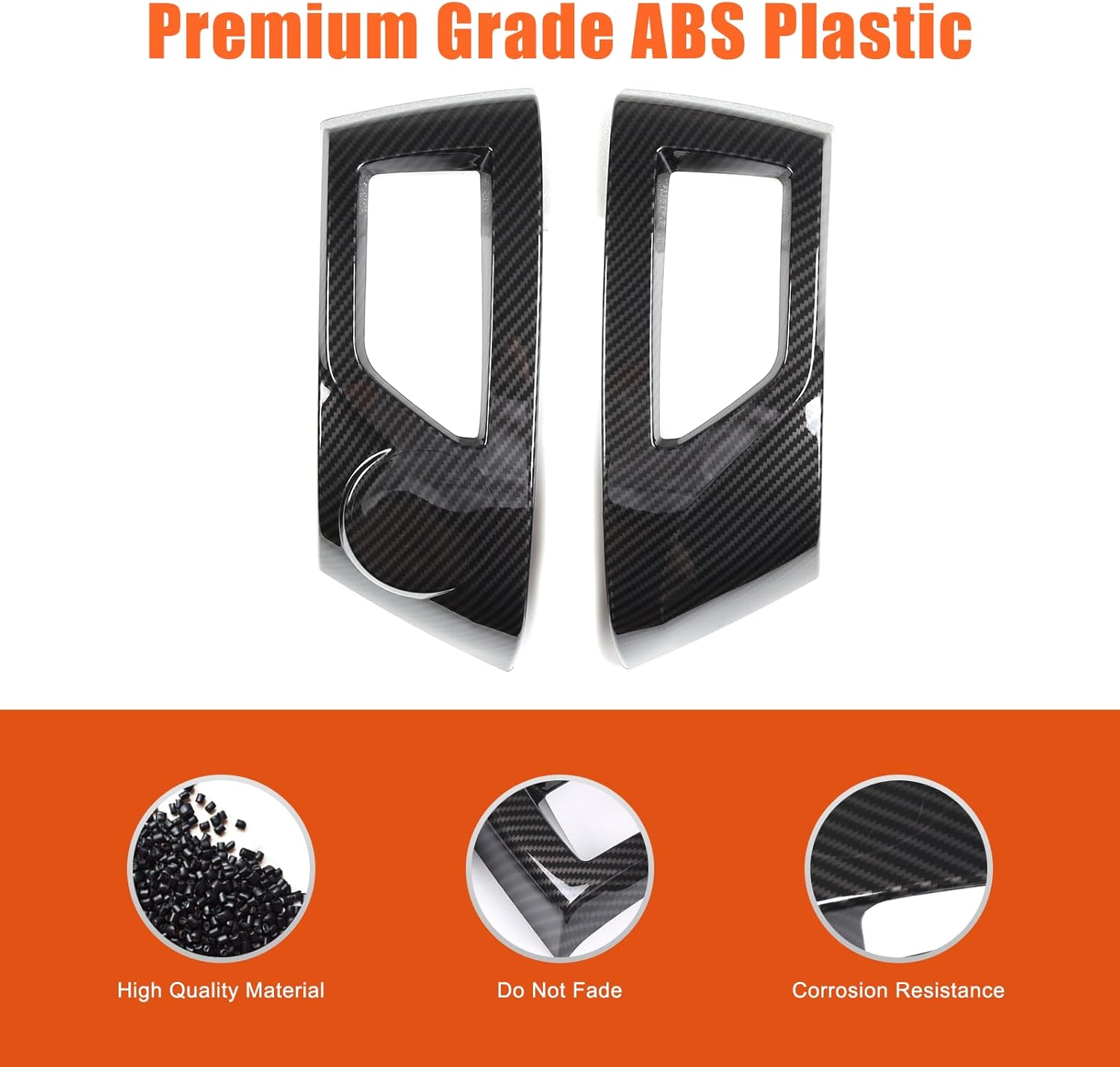 LLKUANG Car ABS Central Control Dashboard Air Outlet Frame Cover Trim Compatible with Toyota Tacoma 2011 2012 2013 2014 2015 Interior Accessories (ABS Carbon Fiber(without holes))