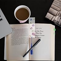 Vista 2 de BetterJonny Juego de 30 marcapáginas de acrílico transparente con 36 borlas – Marcadores de libros rectangulares sin terminar para proyectos