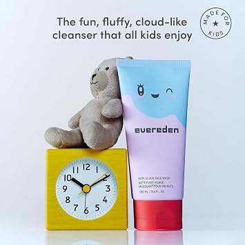 Evereden Kids Cloud Face Wash: Tropical Sorbet, 3.4 fl oz | Creamy & Fun Skin Care for Kids | Easy-to-Use Face Wash | Non-toxic Skin Care for Sensitive Skin
