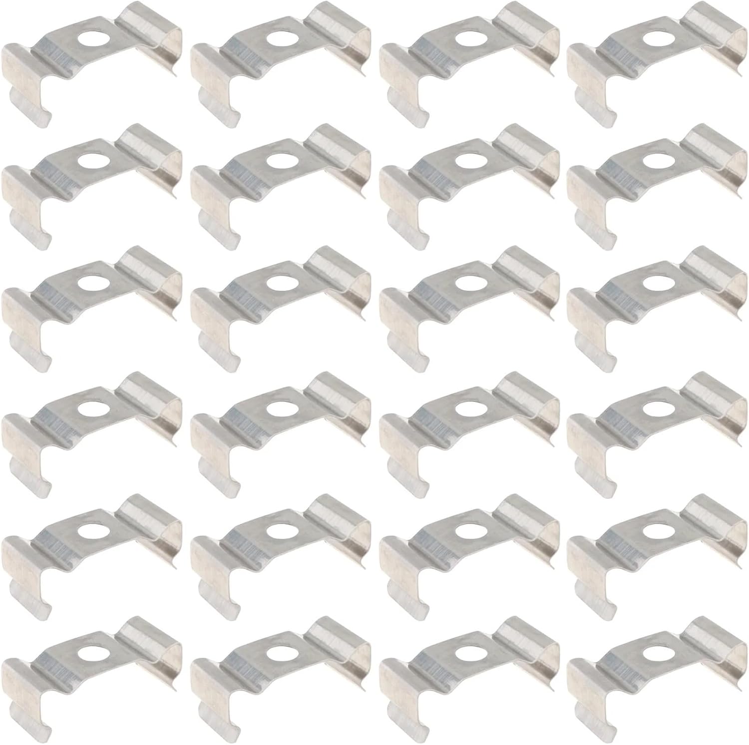 Led Channel Metal Mounting Clips 1000pcs Clips Holder Bracket for Lamp Socket Ceiling Light Fixture Mounting LED Tube for LED Neon Strip
