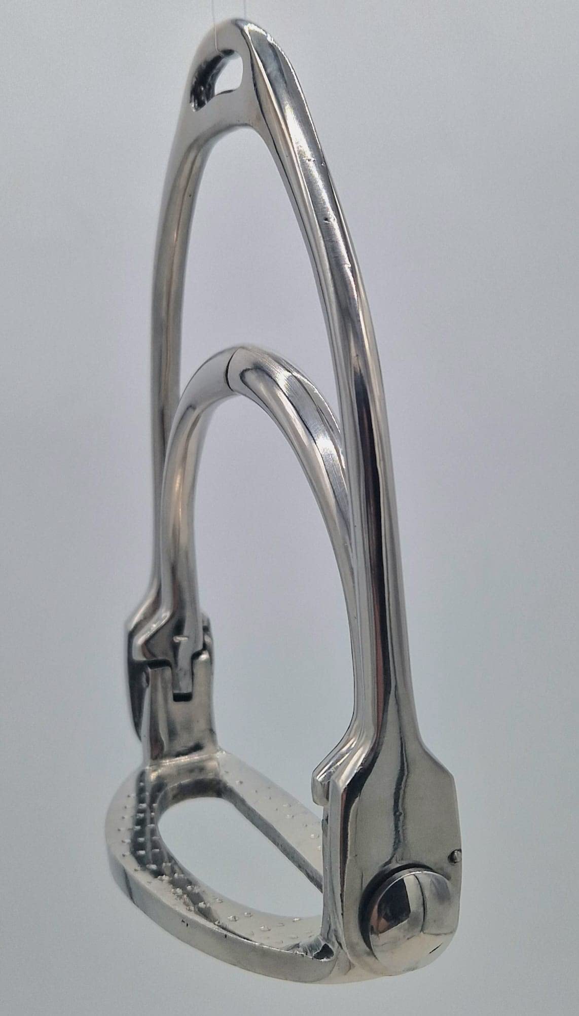 Tysons Breeches Sicherheitssteigbügel Steigbügel Damensattel Side Saddle Riding Ladys Stirrup Silber - Farben 10 cm Tritt