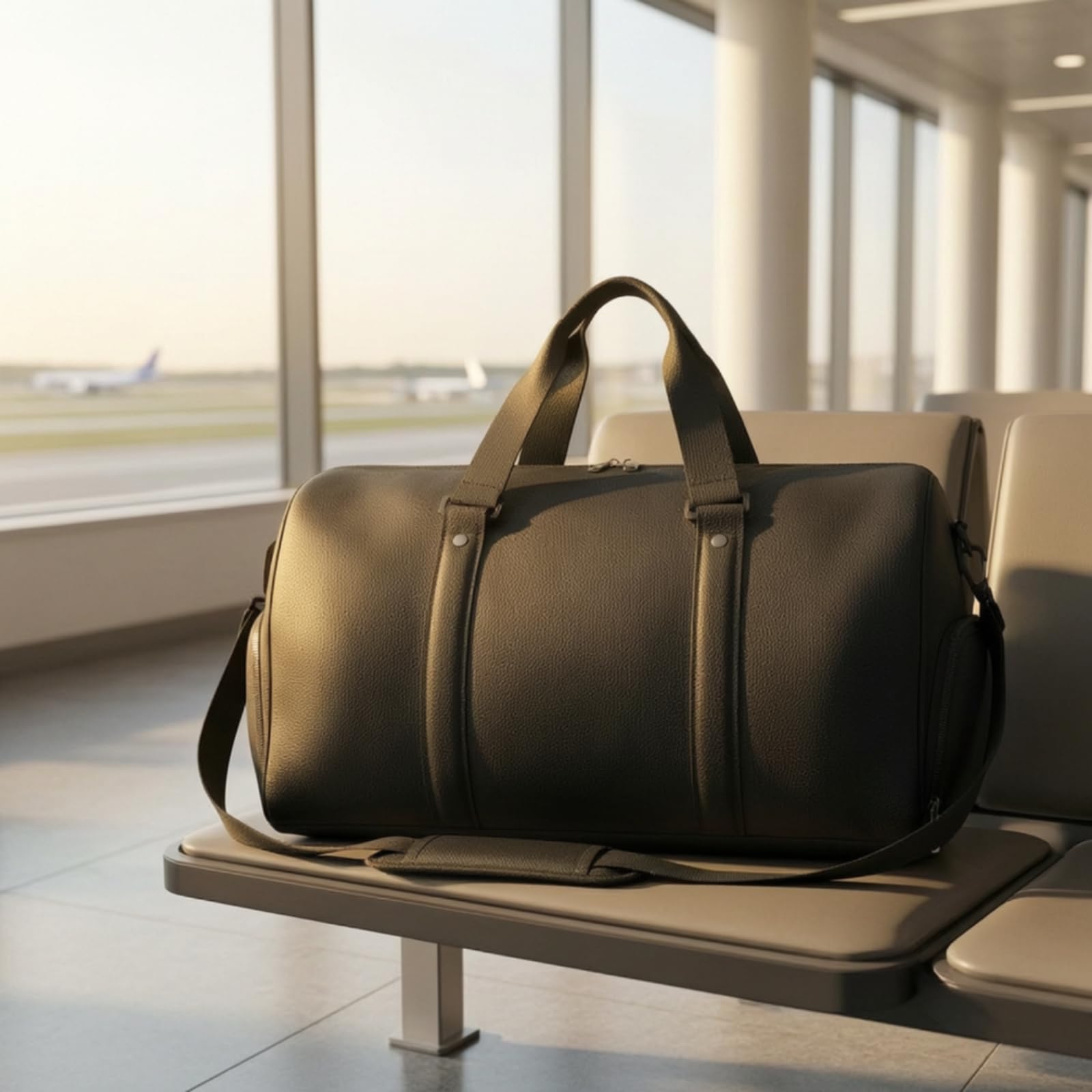 Borsone con Scomparto Scarpe Impermeabile Borsone da Palestra Resistente agli Strappi Borsa da per Viaggiatori, Pendolari, Piscina