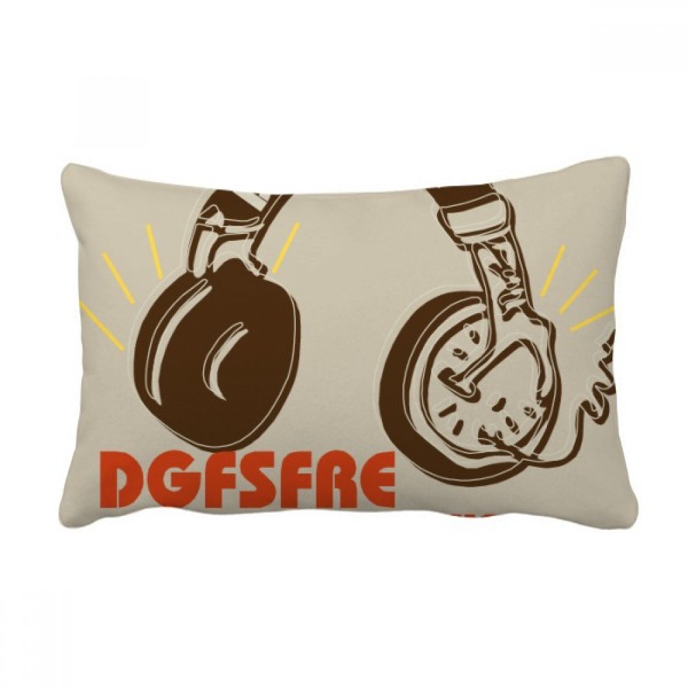 Coussin musique rock marron pour soulager le mal de dos oreiller lombaire canapé
