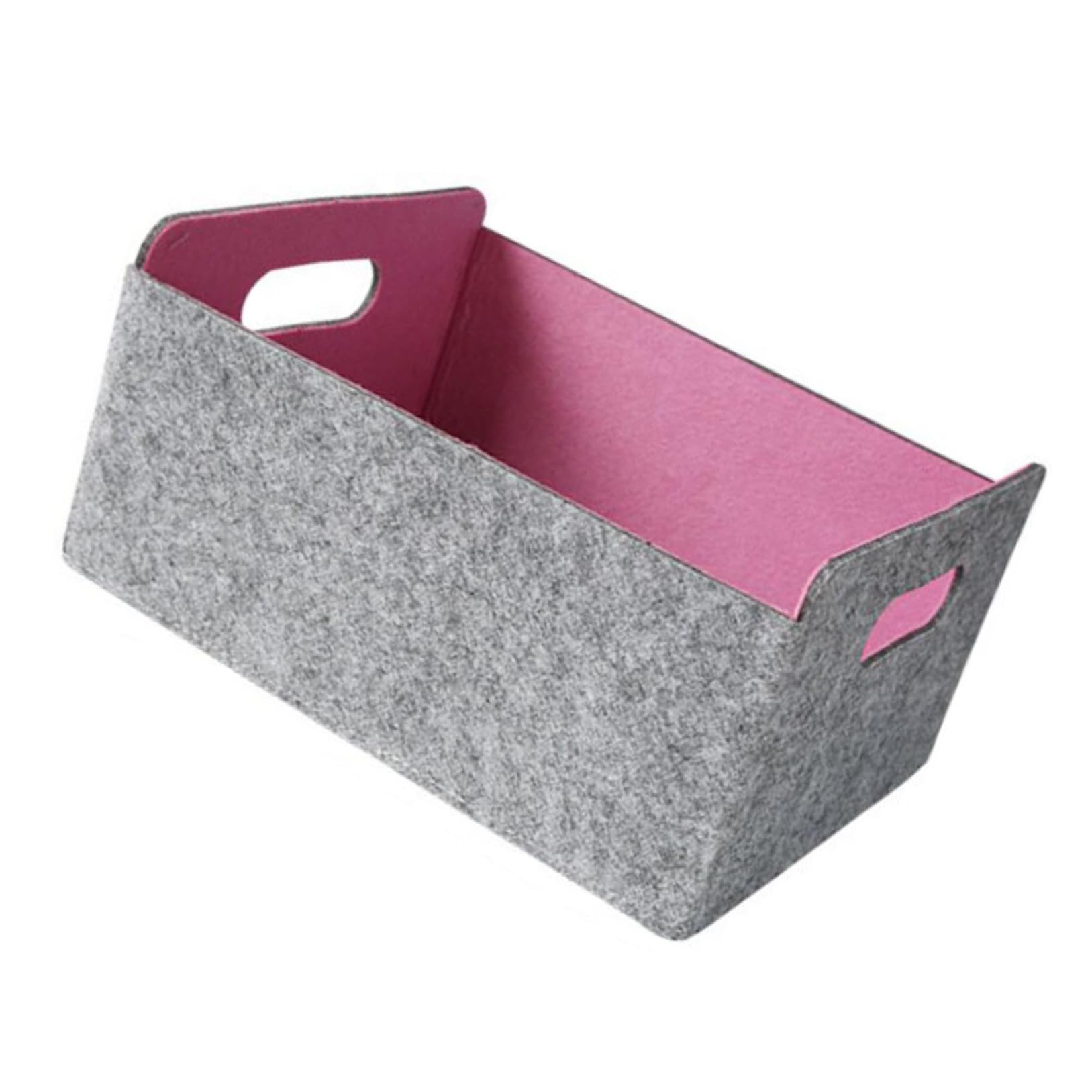 Cesta de Almacenamiento Pequeña Cesta para Artículos Diversos para El Hogar Organizador de Fieltro Compacto Y Plegable para Escritorio de Oficina
