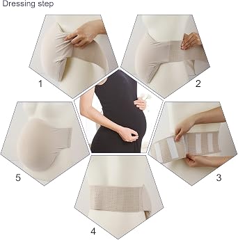 Lervanla Fake Sponge Pregancy Belly, Artificial Baby Bump Film TV Cosplay Costume, Spoof Pregant Belly Prop for Halloween