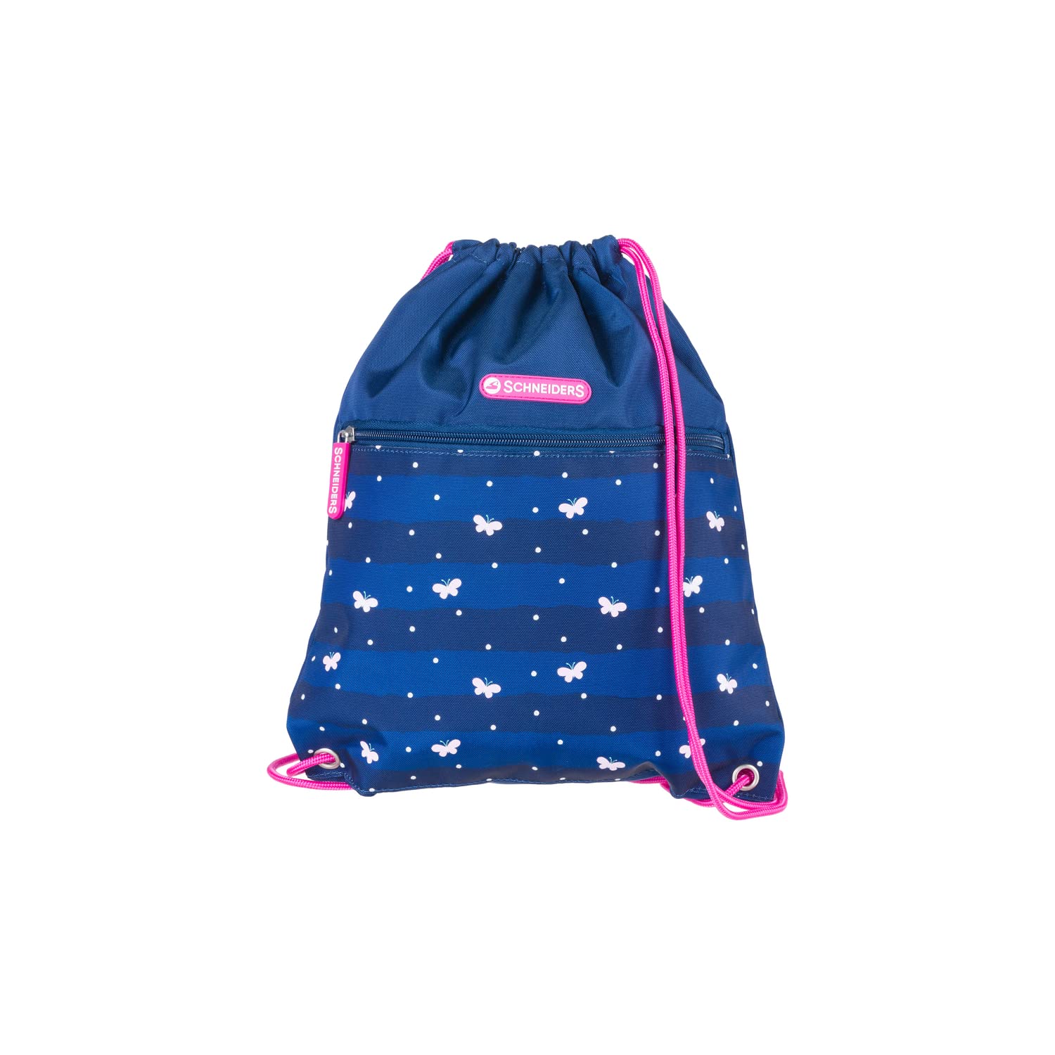 Schneiders 78393-072 - Schulranzen Ergolite Lucky Girl, 9-teiliges Set mit Schultasche, Federmäppchen, Schlamper, Sportbeutel, 3 Klett-Motiven und 2 Leuchtstäben