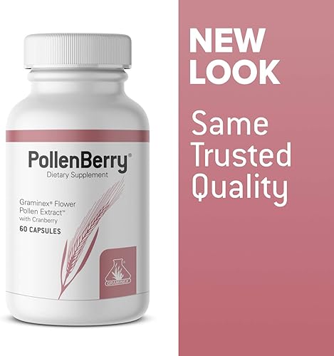 Miniatura 4 de Graminex PollenBerry Suplemento dietético – Extracto concentrado de polen de flores G60, polvo de arándano – Apoya la salud de la piel, tracto