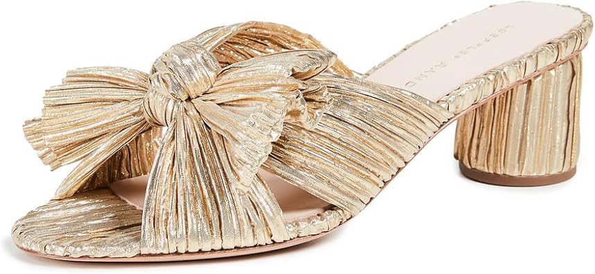 Loeffler Randall Womens Emilia Pleated Bow Sandals