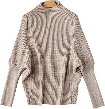 Women Turtleneck Cashmere Sweater Winter Warm Autumn Bat Sleeve Pullover Wool Jumper