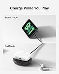 Belkin Magnetic Wireless Charging Pad 15W w/Pop-Up Stand - MagSafe-Compatible Qi2-Certified Wireless Charger for iPhone 17 Series, Samsung Galaxy S25 Series, AirPods (No PSU) - Black