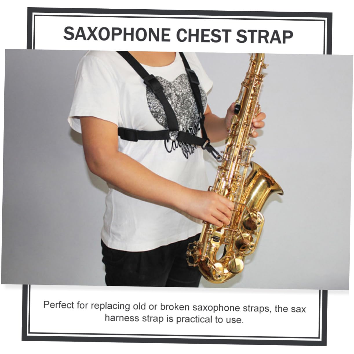 TOYANDONA 3pezzi Cinghia Per Saxofono Regolabile Tracolla Comoda e Versatile Accessorio Per Strumenti Musicali Per Adulto e Materiale Resistente e Durevole