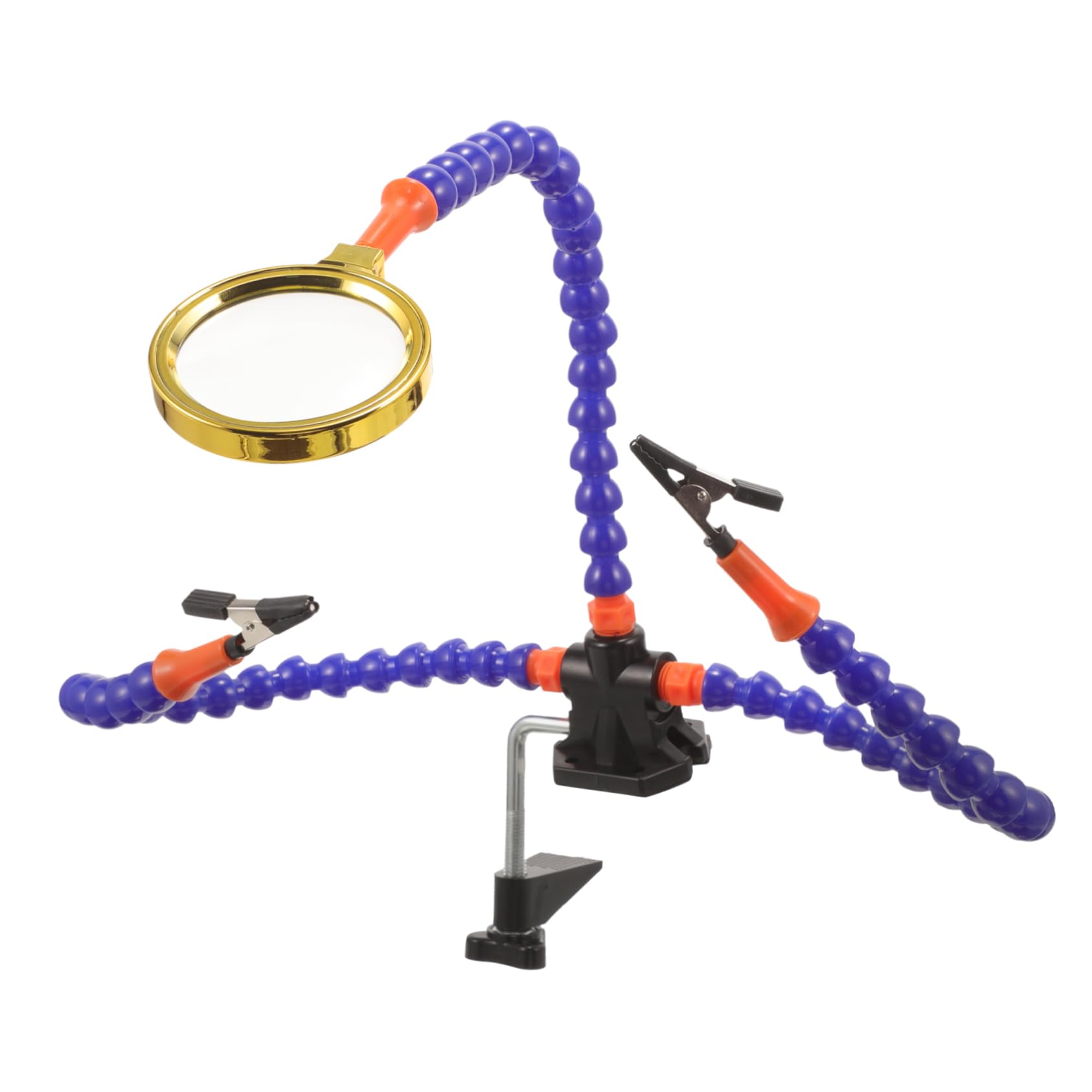 Station de soudage stable 3 griffes avec loupe pour kit réparation