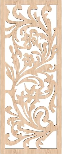 Miniatura 2 de Ekena Millwork WALW10X25X0375PRYRO Perry - Paneles de pared decorativos de madera con calado, 9 38 pulgadas de ancho x 24 38 pulgadas de alto, roble