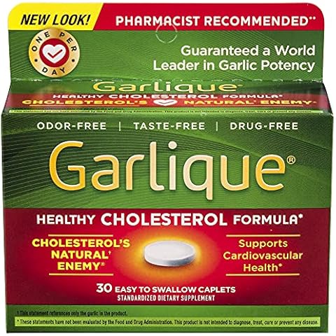 Garlique Cardiovascular Dietary Supplement, Green, 30 Count Cover