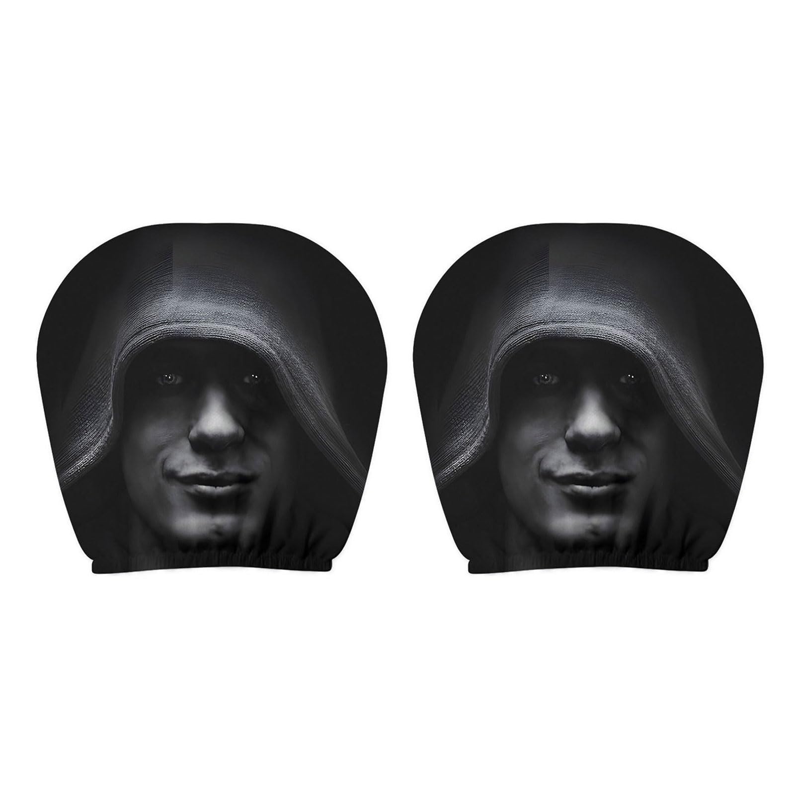 Whoasyst 2PCS Print Car Headrest Cover Offering Excellent and a Stylish Upgrades to Your Interior Stretchy Car Pillow Cover