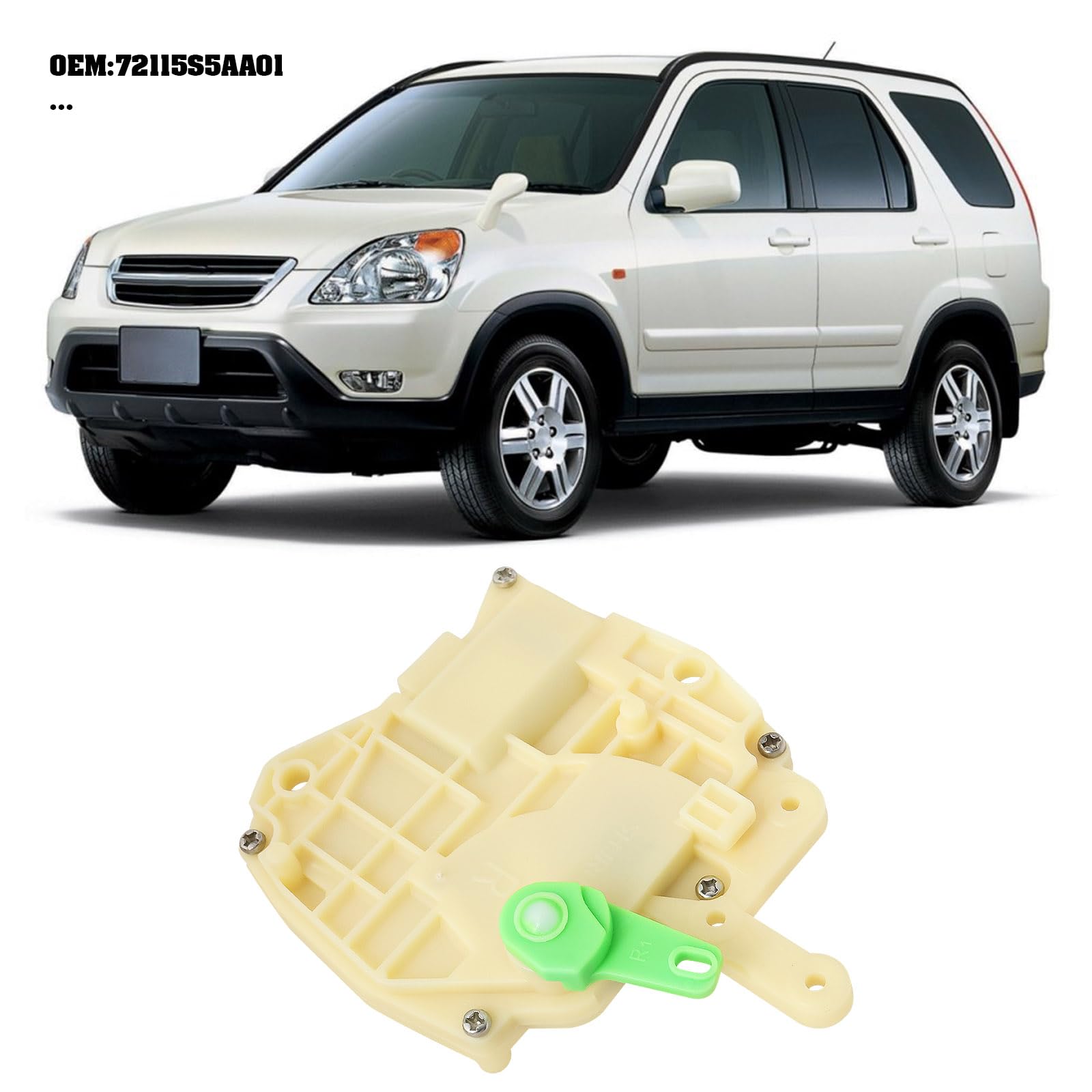1 attuatore di ricambio per portellone posteriore dell'auto, 72115S5AA01, compatibile con HONDA MK2 CRV 2001-2006