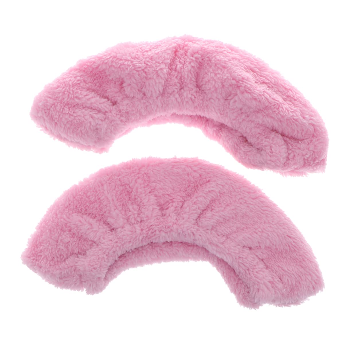 ifundom 2Pair Elastic Plush Ice Skate Covers Moisture Absorbent Towel Protector for Ice Hockey Figure Skating Supplies Light Pink XXXL
