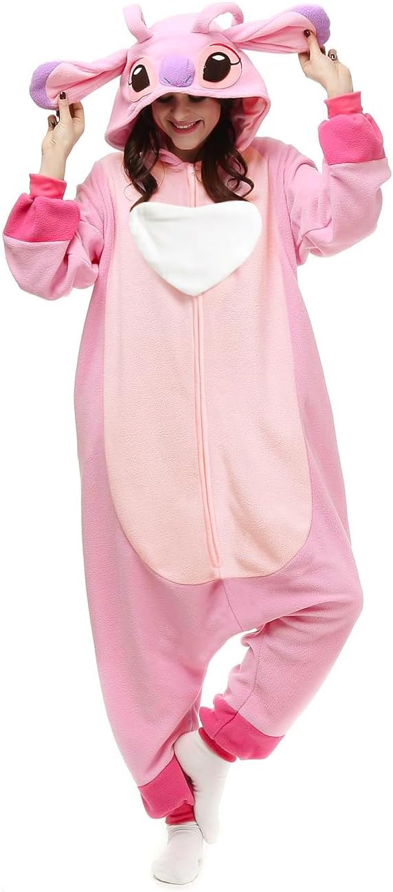 Adult Animal Onesie Halloween Costume Cosplay One-Piece Pajamas Women Man Teens