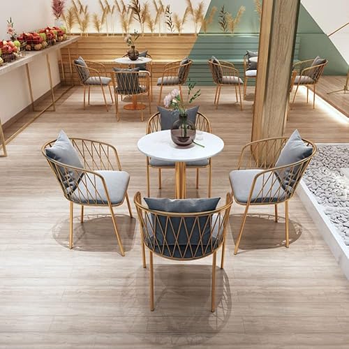 Miniatura 6 de LITFAD Muebles modernos de lujo para el hogar, mesa de comedor de mármol, mesa de centro simple para sala de estar, comedor, cocina, restaurante,