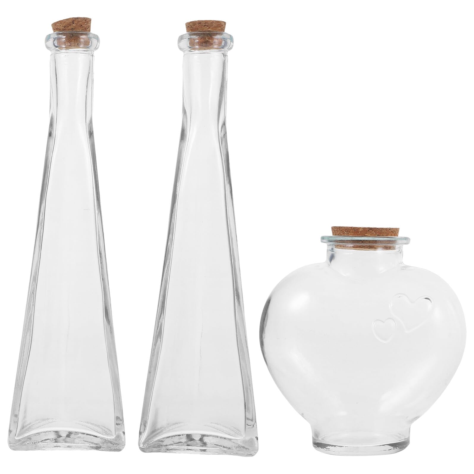 Coffret bouteille centrale de mariage en verre et flacons de loisirs créatifs