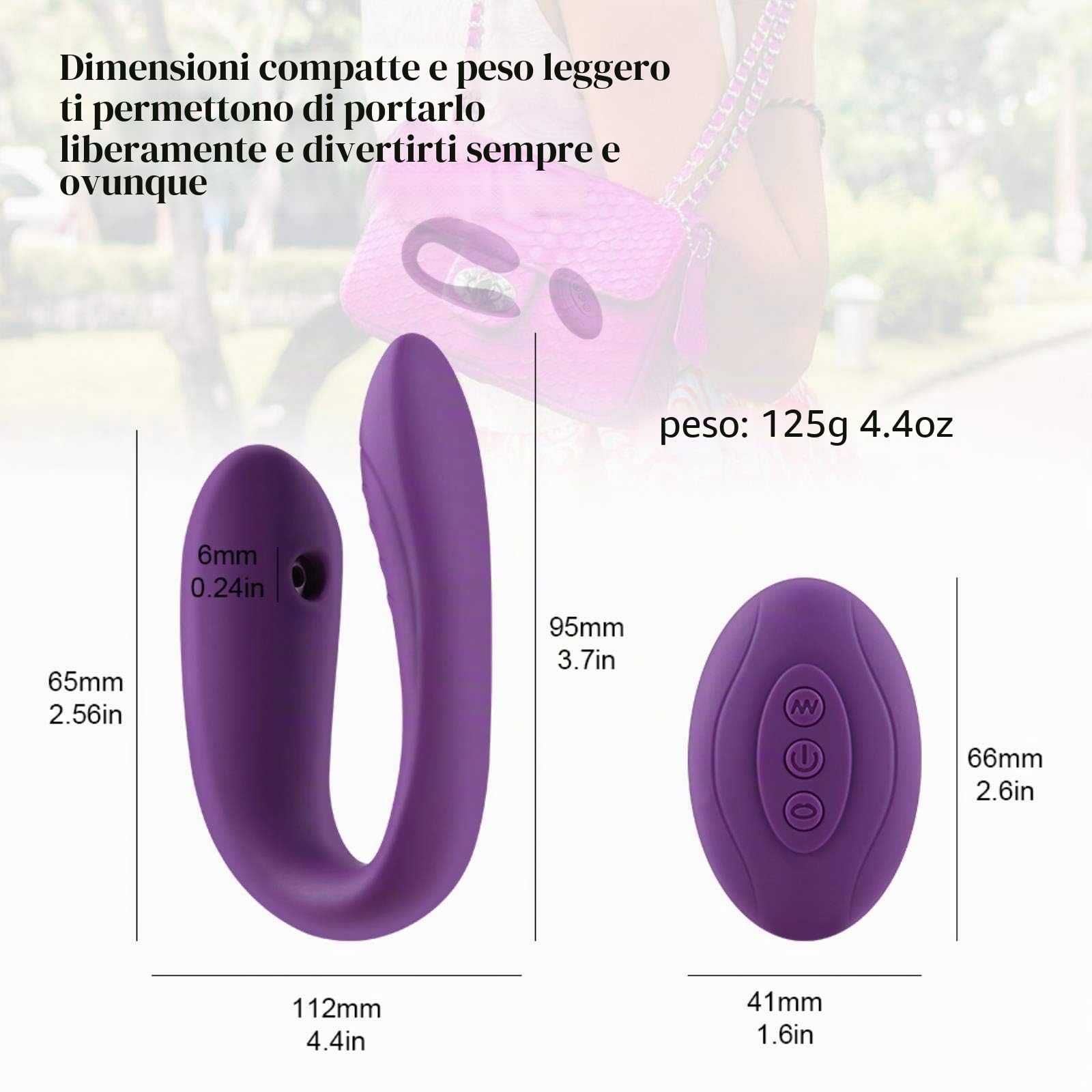 Vaginale Succhiare Vibratore a Forma di U 10 velocità di Vibrazione del Sesso Orale Aspirazione Clitoride Stimolatore Masturbazione Giocattoli del Sesso Donne-E088-Rose