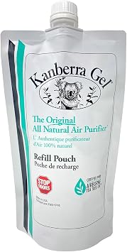 Kanberra Gel Refill Pouch 24oz - All-Natural Tea Tree Oil Odor Eliminator & Air Freshener for Home, Car, RV, Boat, Gym Bag | Eco-Friendly, Long-Lasting Formula, Safe for Pets and Family