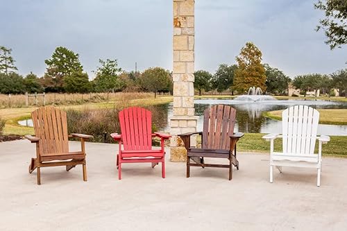 Miniatura 26 de Leigh Country, silla de jardín de tablas de madera., Adirondack, Rojo Rojo -,Blanco,Natural,https://www.amazon.com/dp/undefined