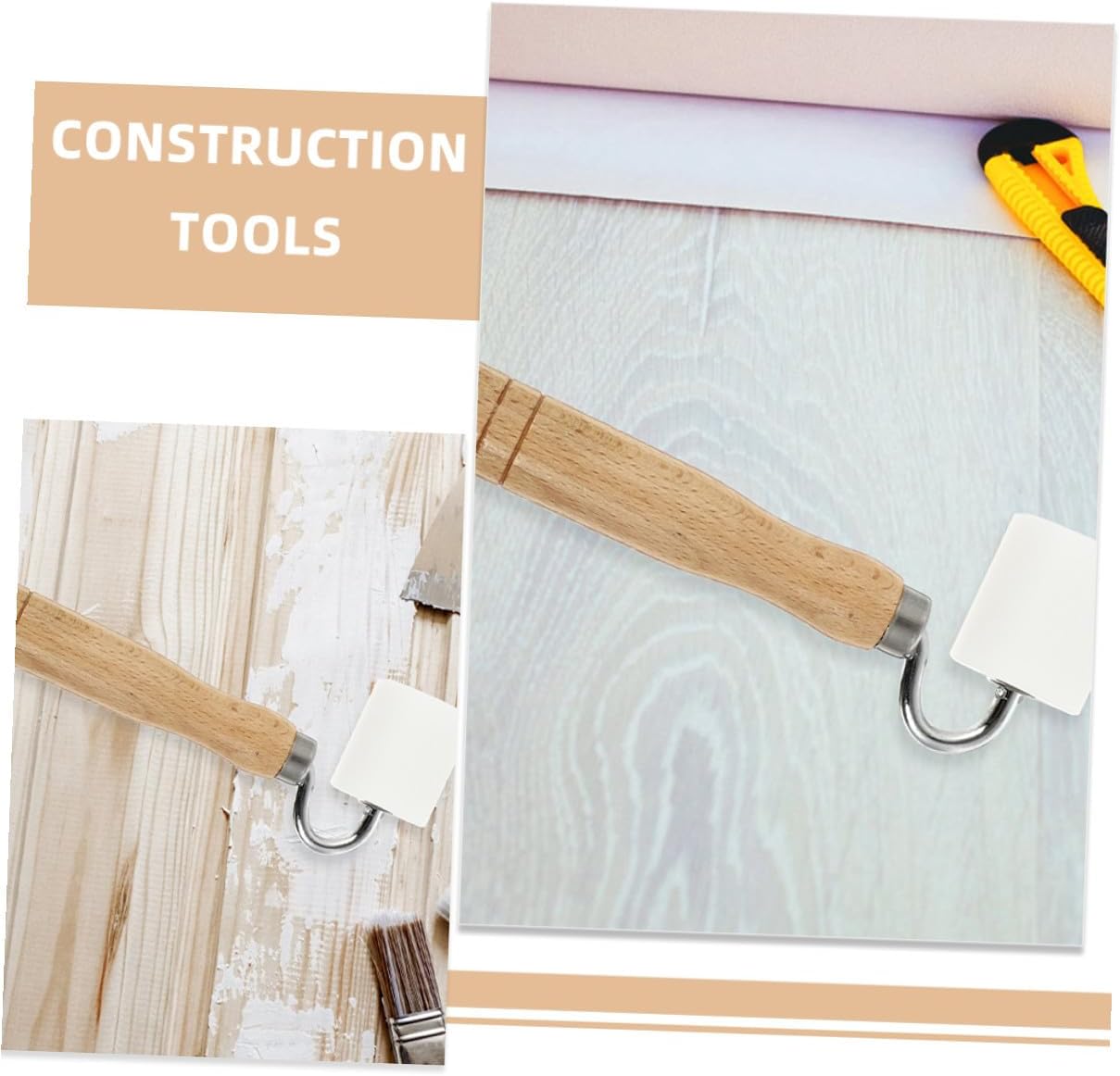 VILLCASE 2pcs Wallpaper Seam Roller Flat Press Hand Roller with Bearing for Wallpaper, Auto Sound Insulation Smoothing Tool, Wall Paper Tool for Home Construction