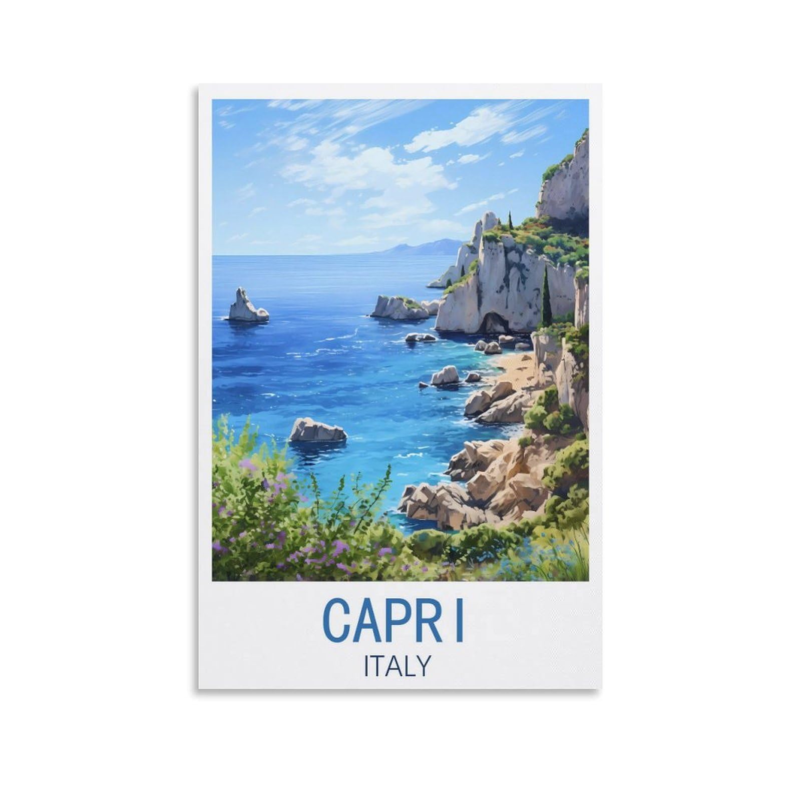 Casse-têtes pour Adultes 2000 Capri Italies Casse-tête pour Jeux d’activités familiales Difficiles Casse-tête DIY pour la décoration 70x100 cm