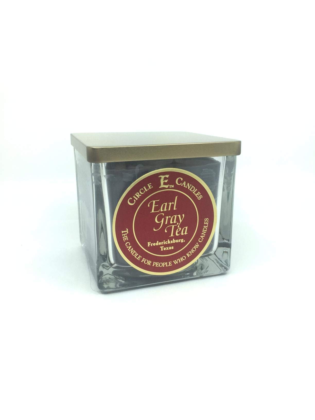 Circle E CandlesEarl Gray Tea Scent, Medium Size Jar Candle, 22oz, 2 Wicks