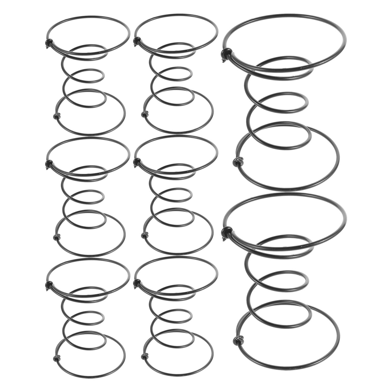 Sosoport 8 Stück Spiralfedern für Stühle und Matratzen aus Stahl mit Hoher Elastizität und Einfacher Installation für Möbelreparatur im Büro und Zuhause in Schwarz