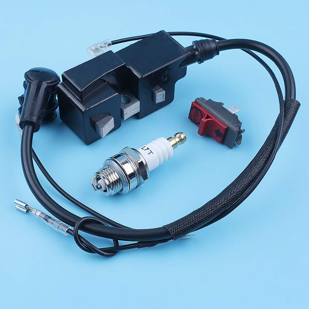Módulo de Bobina de Encendido, Interruptor de Parada de Emergencia, Kit Compatible con motosierras 357XP, 359, 455, 460, Rancher, 461, 350, 351, 353, 345, 335XPT y 338.